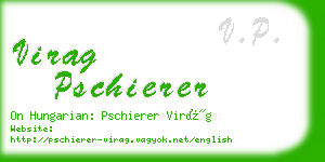 virag pschierer business card